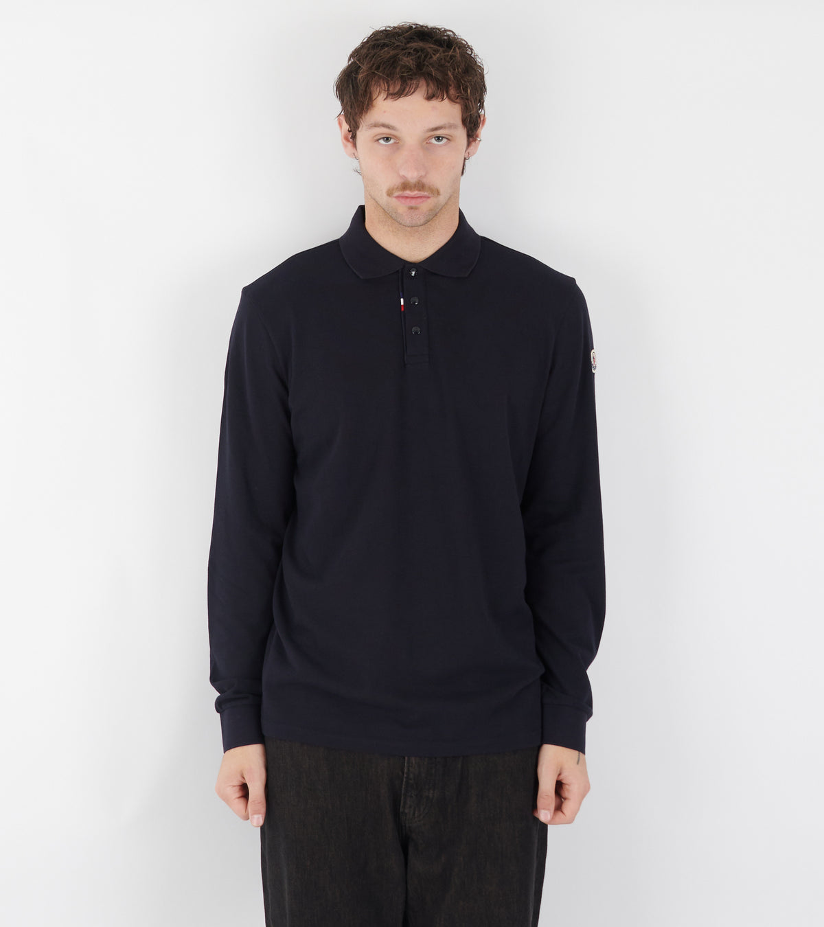 Classic Long-sleeved Polo Navy