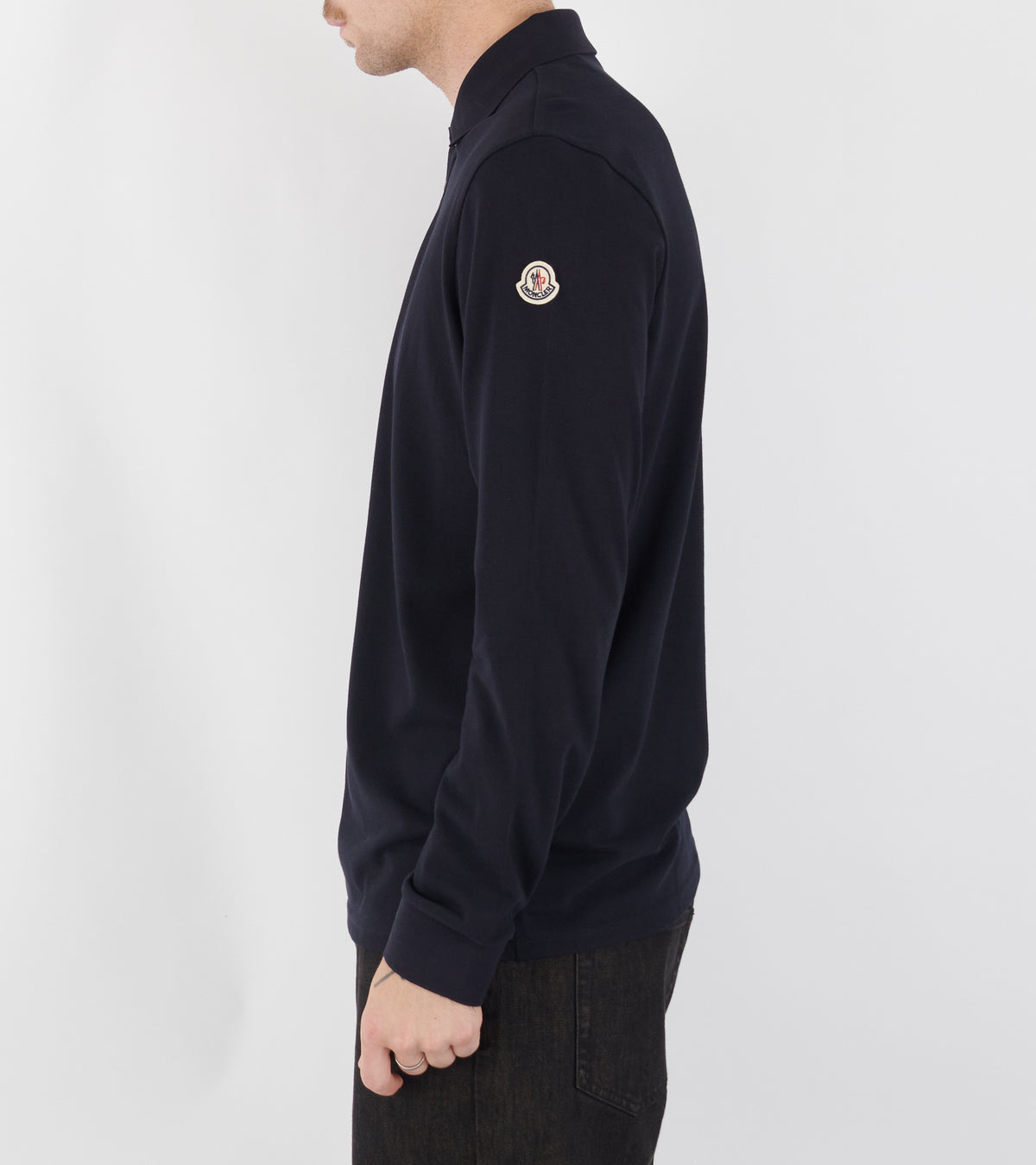 Classic Long-sleeved Polo Navy