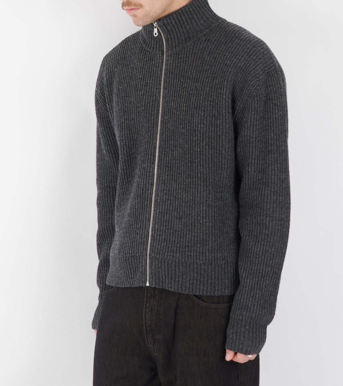 Shrunk Full Zip Charcoal