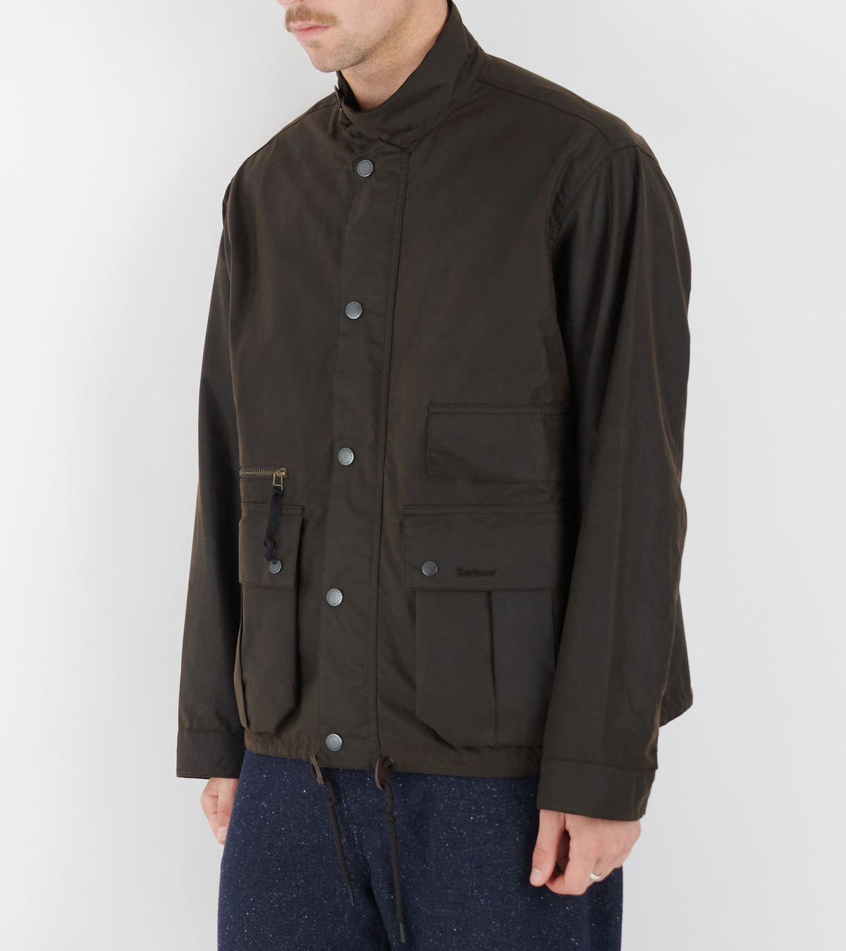 Modified Ursula Waxed Jacket Dark Brown