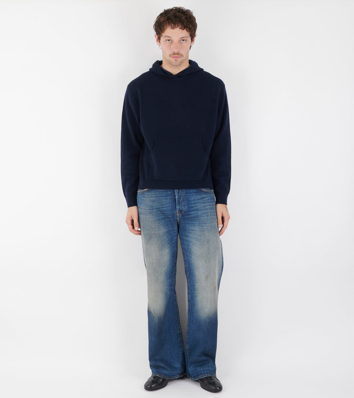 Cashmere Hoodie Ink Blue