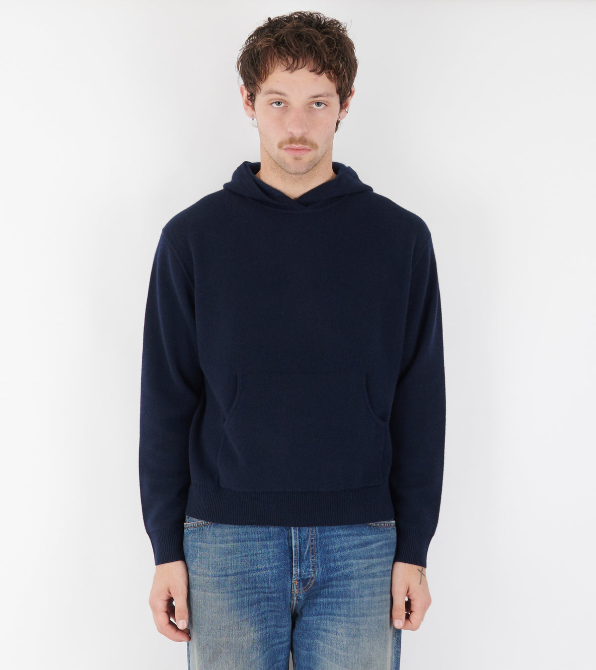 Cashmere Hoodie Ink Blue