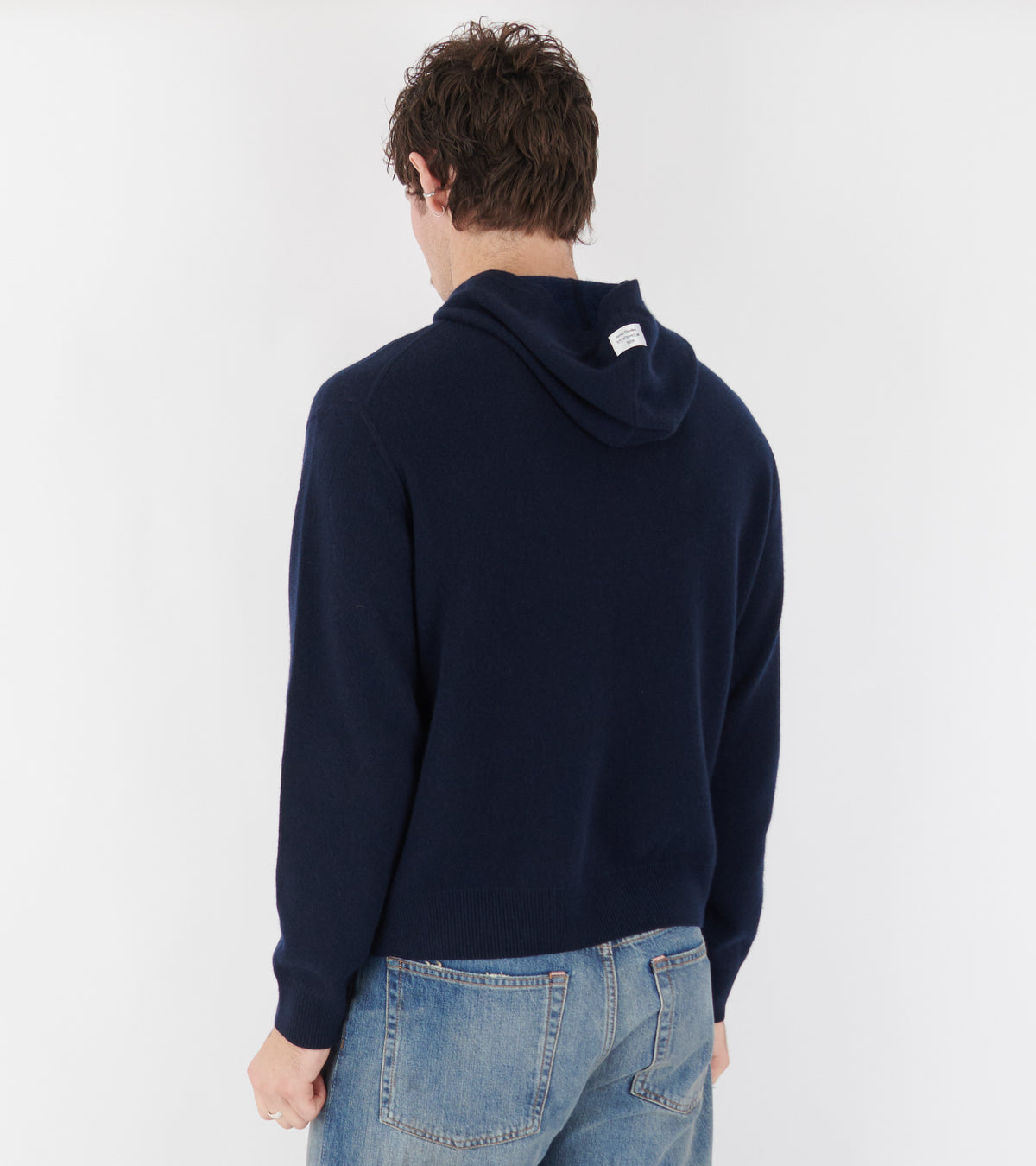 Cashmere Hoodie Ink Blue