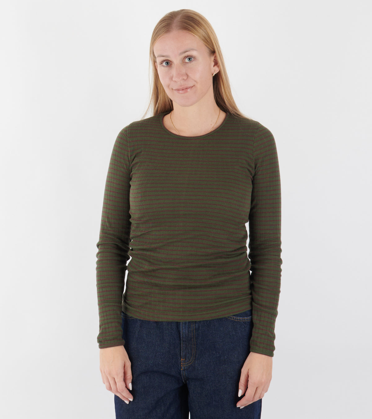 101 Rib Stripes Olive/Brown