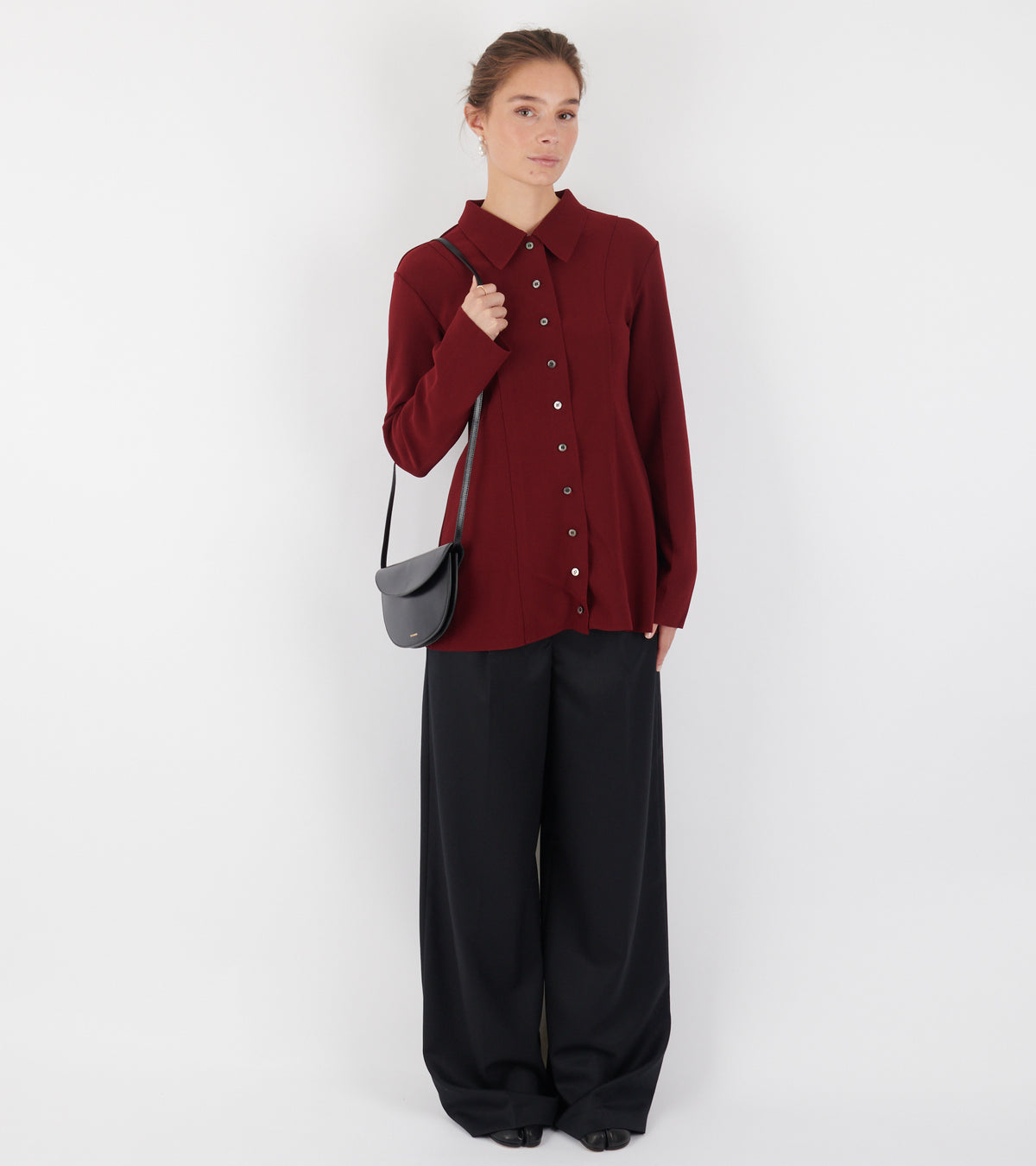Lay2 Fitted Shirt Burgundy