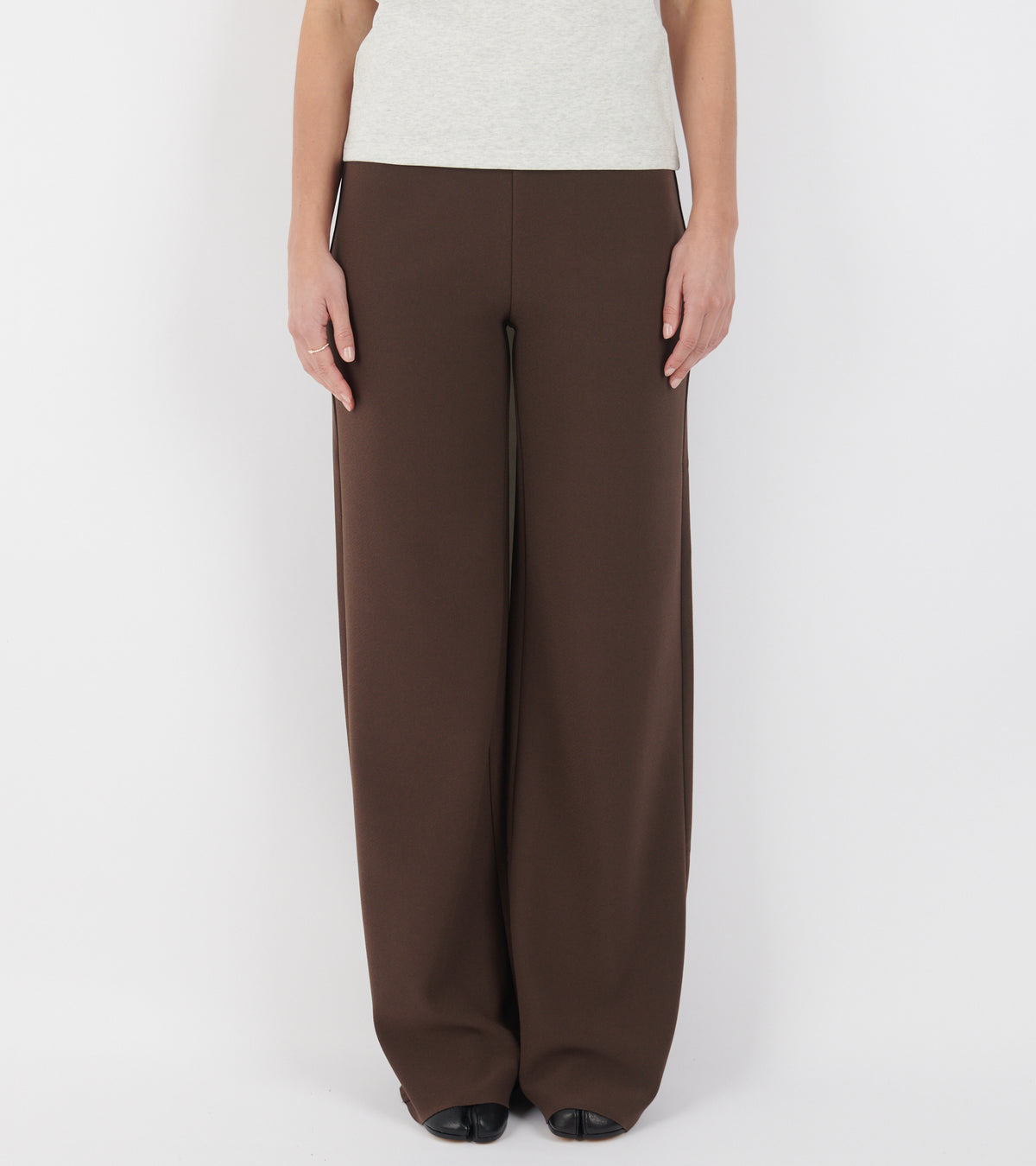 Lay2 Straight Trousers Cocoa Brown