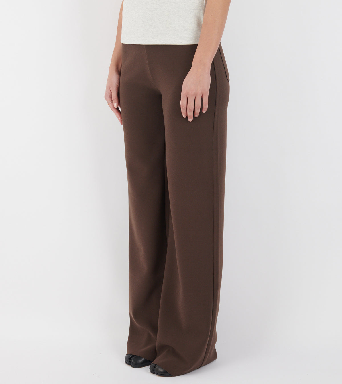 Lay2 Straight Trousers Cocoa Brown