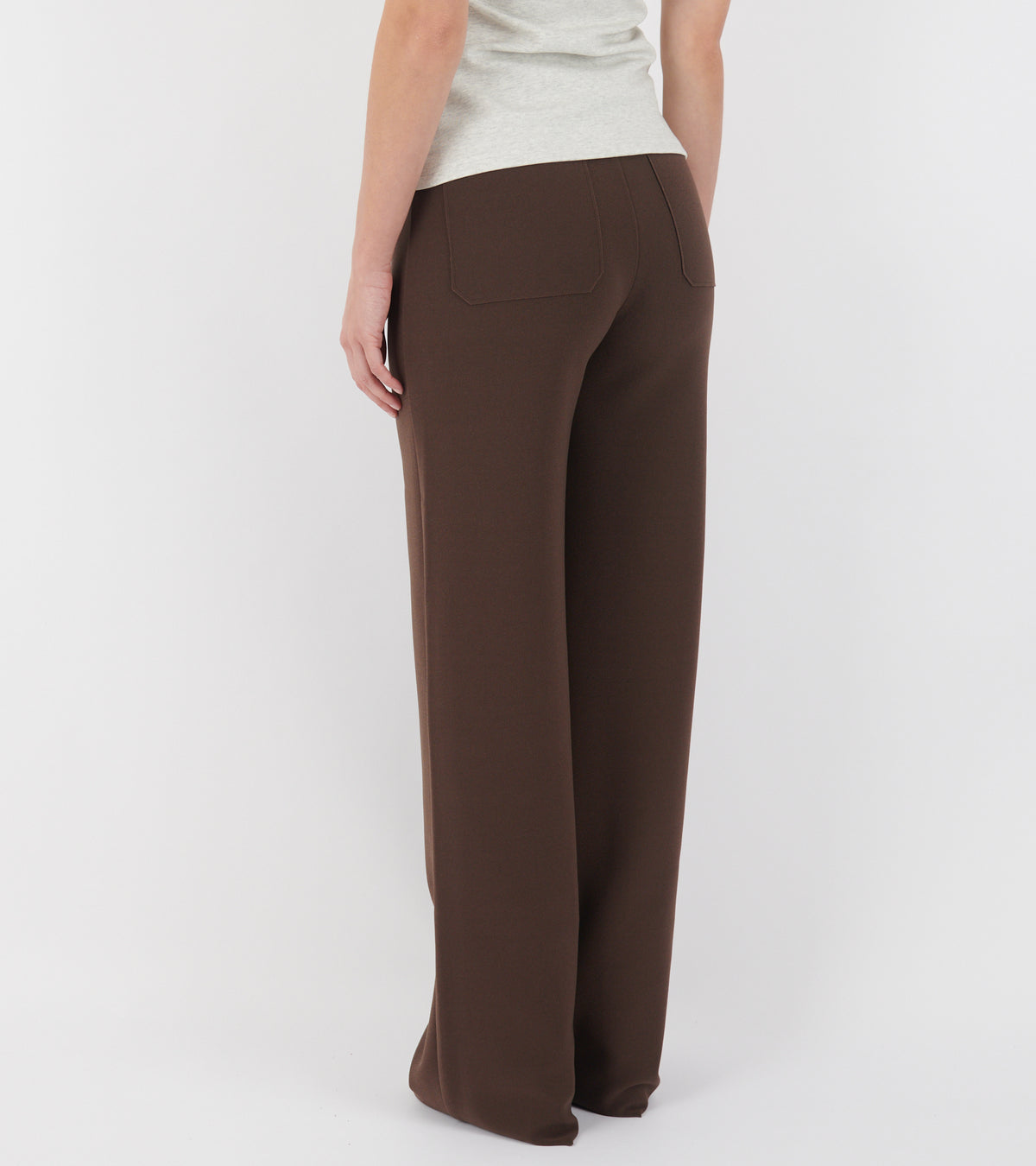 Lay2 Straight Trousers Cocoa Brown