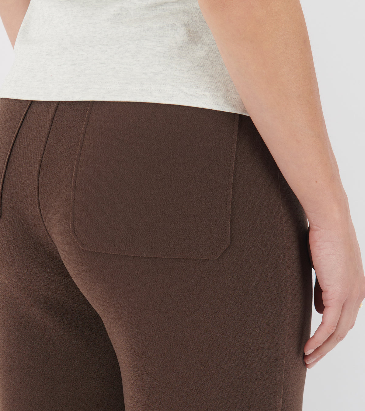 Lay2 Straight Trousers Cocoa Brown