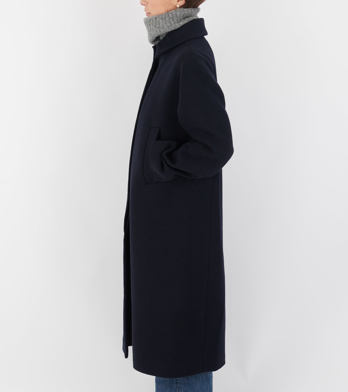 Noah Coat Black Navy