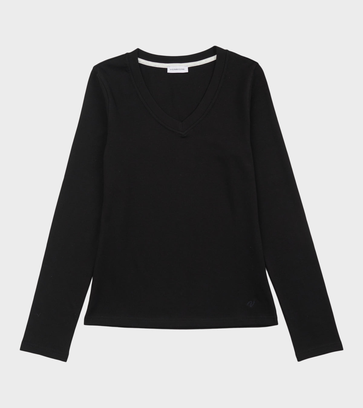 Valerie's V-Neck Long Sleeve Shirt Black