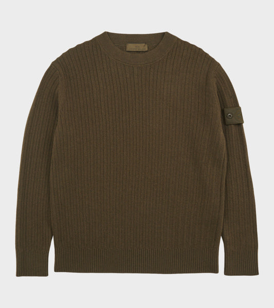 Wool Cashmere Ghost Knit Olive Green