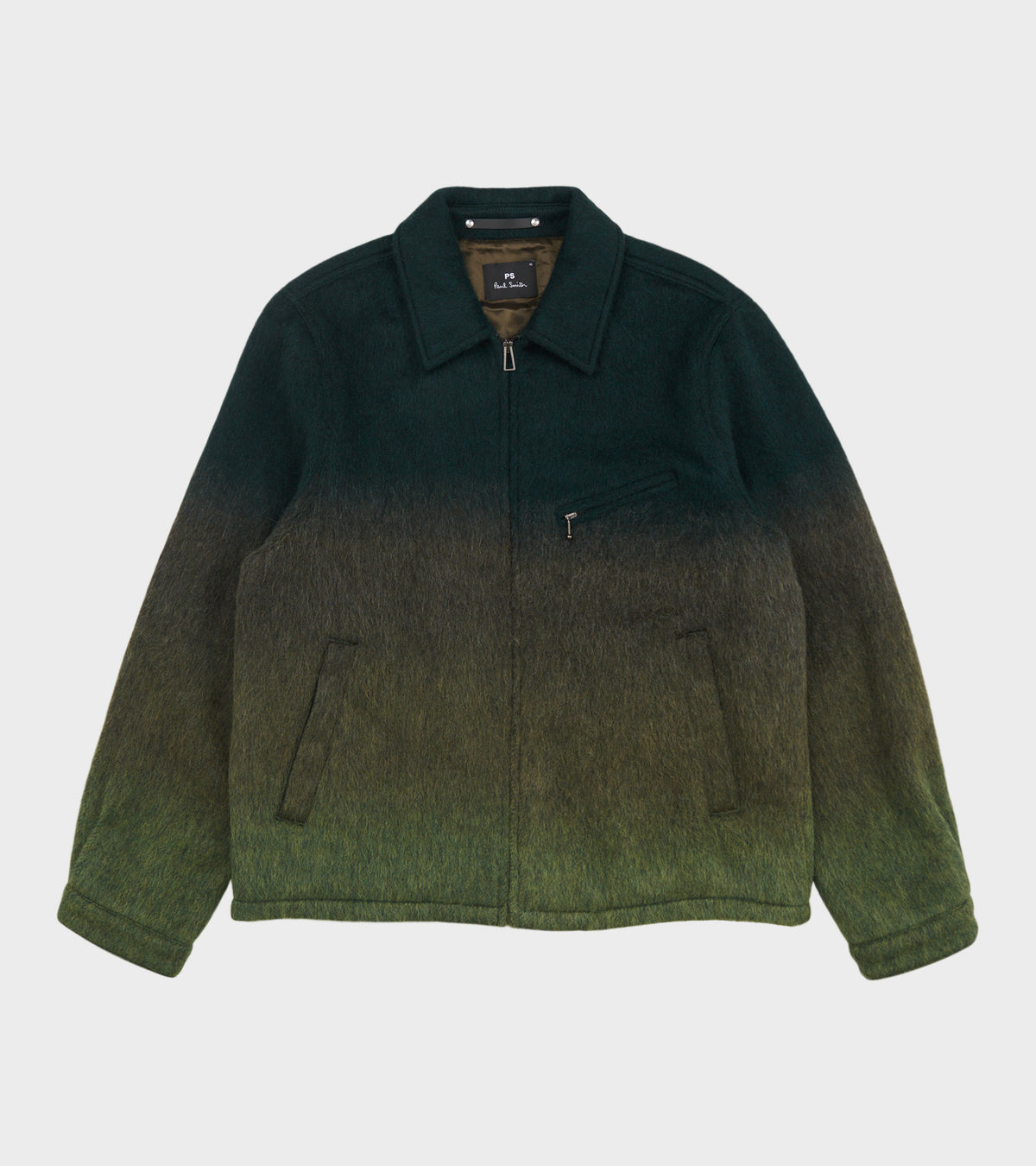 Harrington Wool Jacket Green