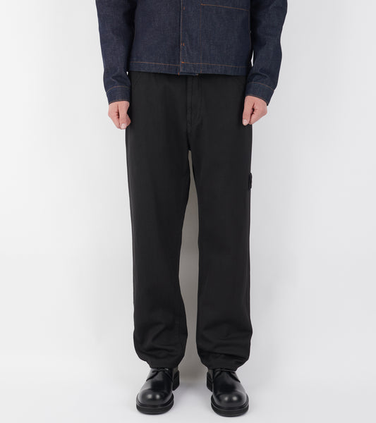Wool Blend Regular Pants Black