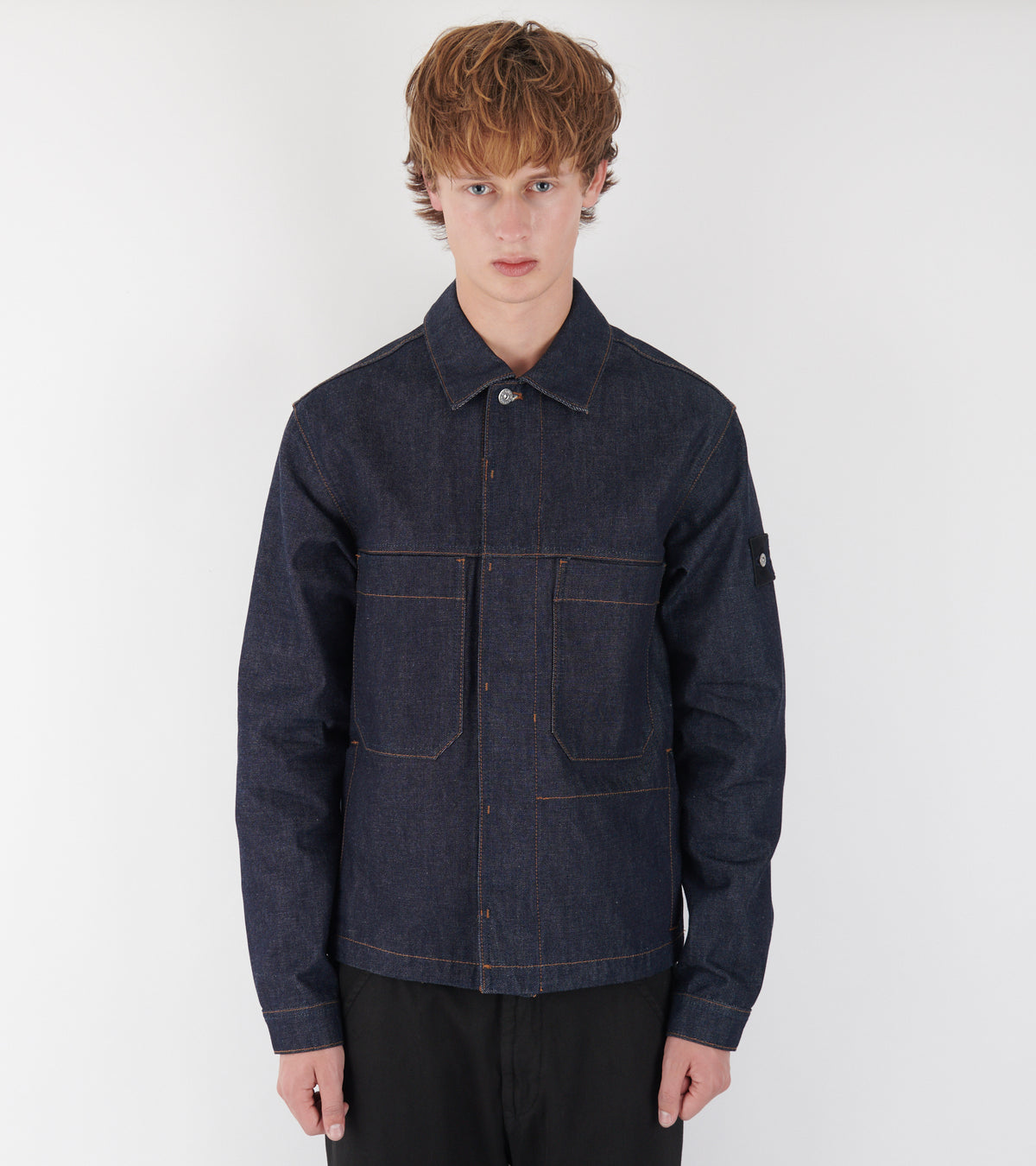 Classic Denim Overshirt Indigo Denim Raw