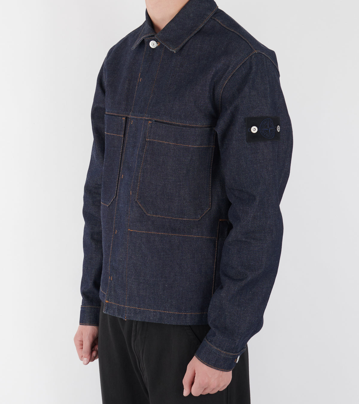 Classic Denim Overshirt Indigo Denim Raw