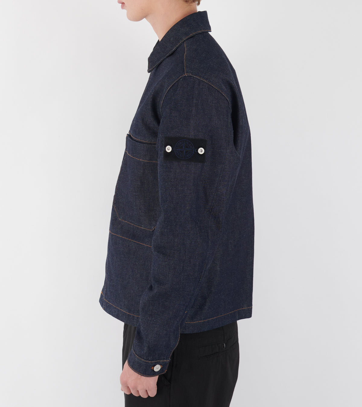 Classic Denim Overshirt Indigo Denim Raw