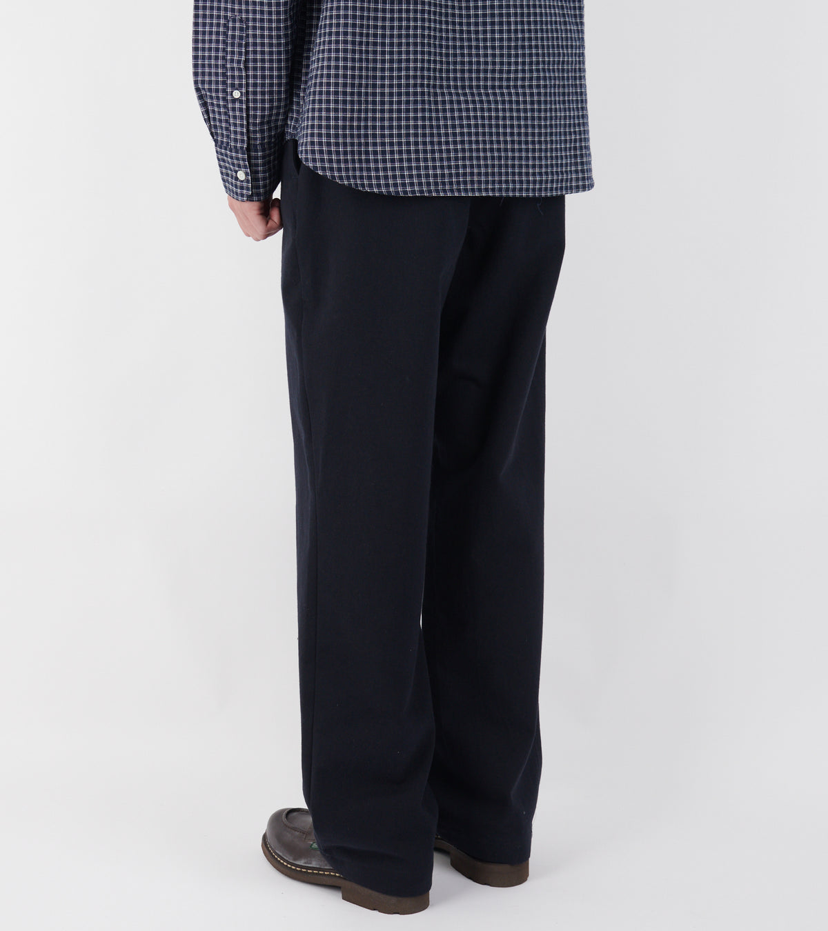 Hengifoss High Waist Cotton Wool Twill Trouser Dark Navy