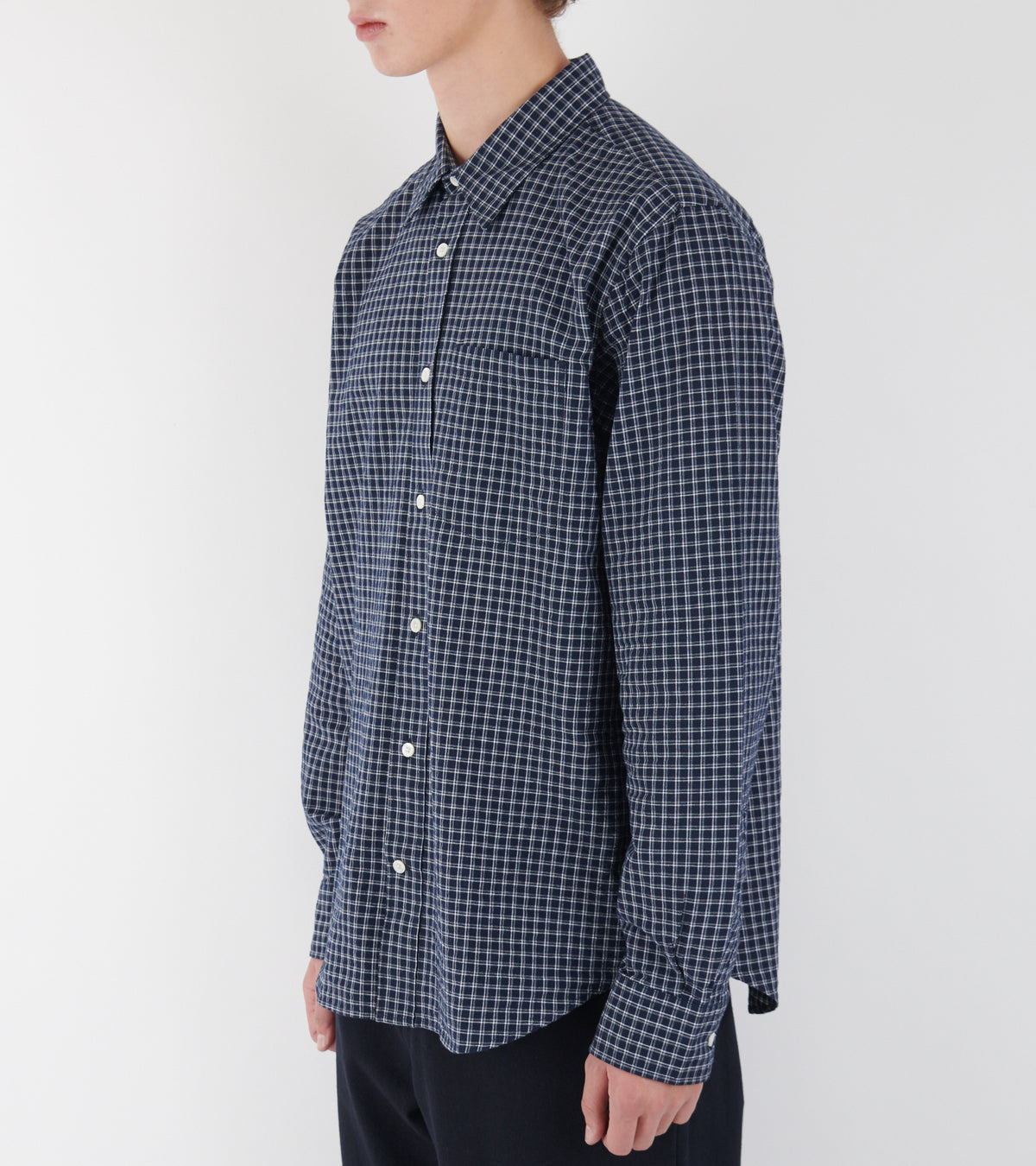 Kongshoved Check Relaxed Shirt Dark Navy Check