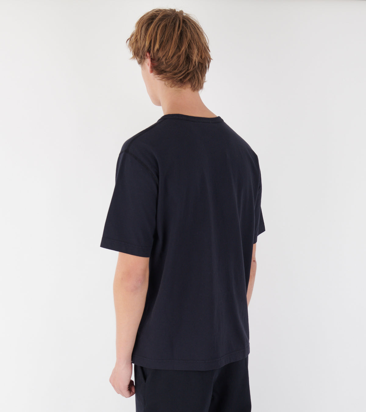 Elmelunde Soft Compact Cotton T-shirt Dark Navy