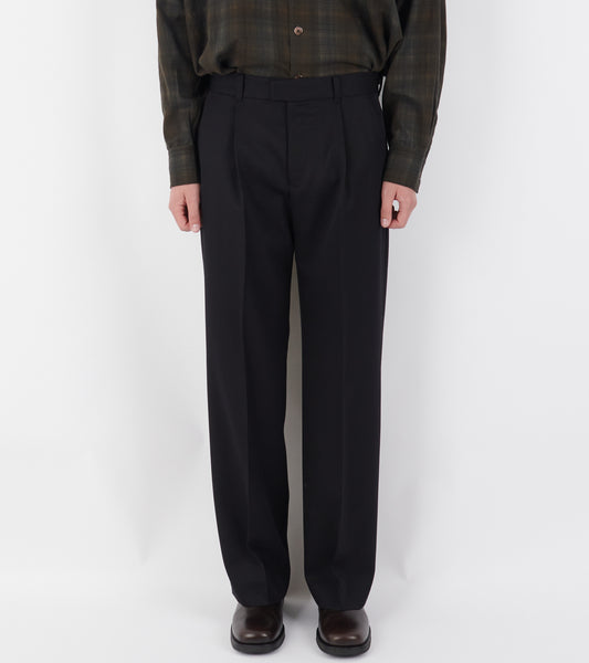 Slack Trouser Coarse Gabardine Black