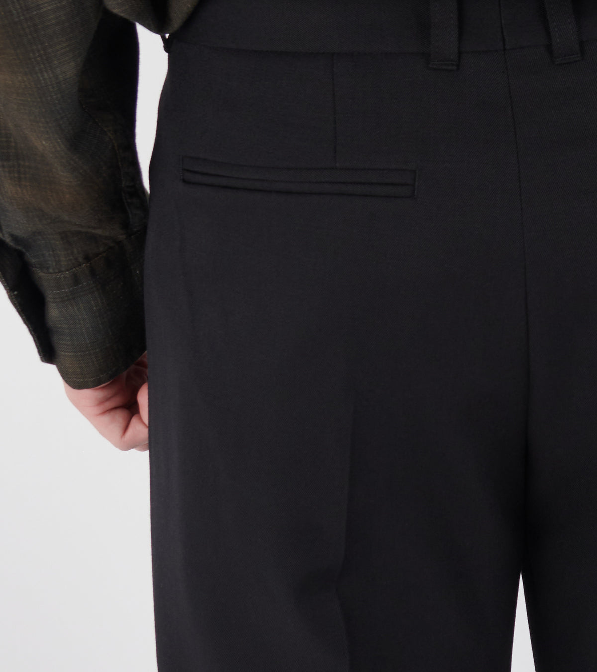 Slack Trouser Coarse Gabardine Black