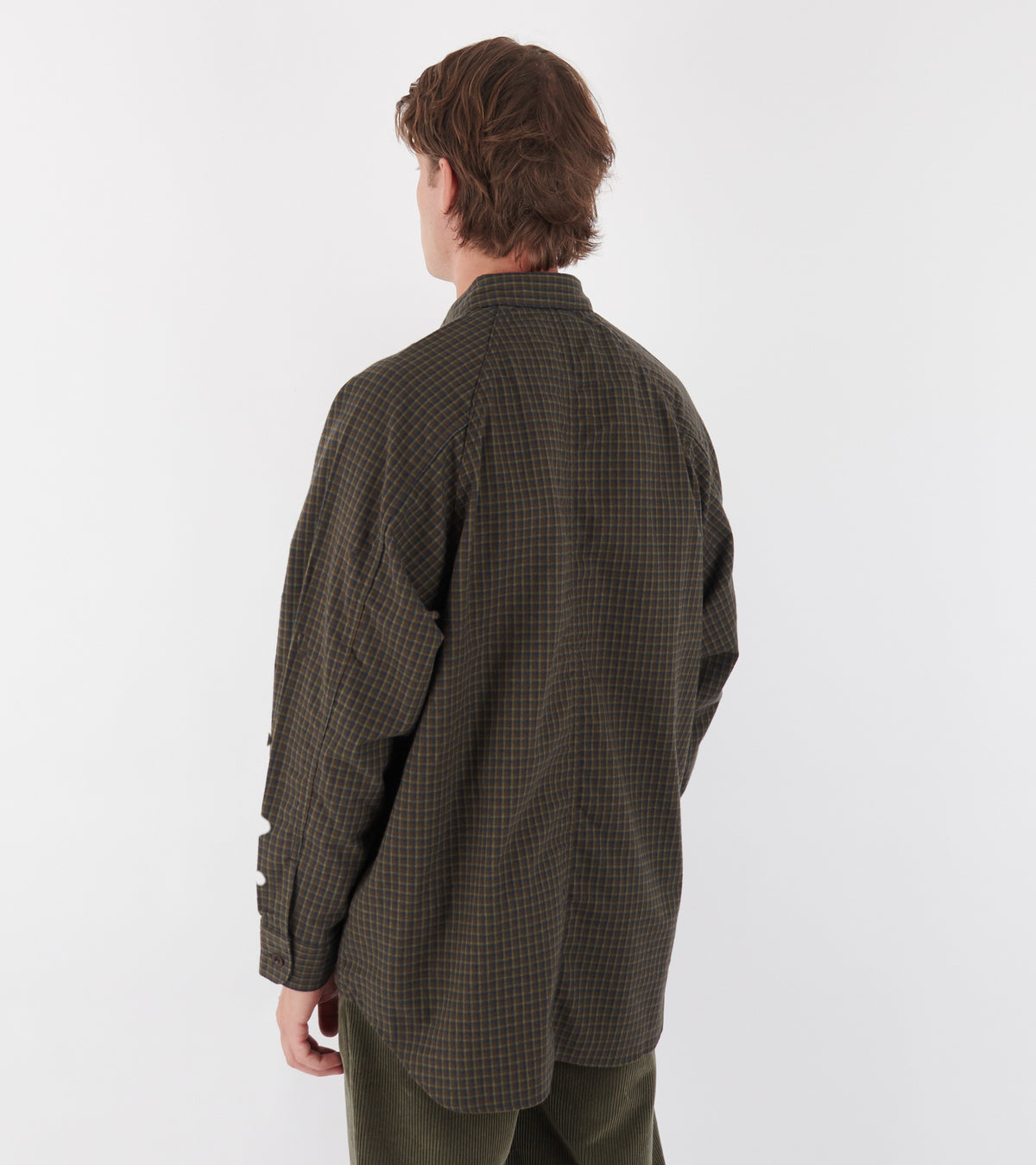 Cotton Check Shirt Brown