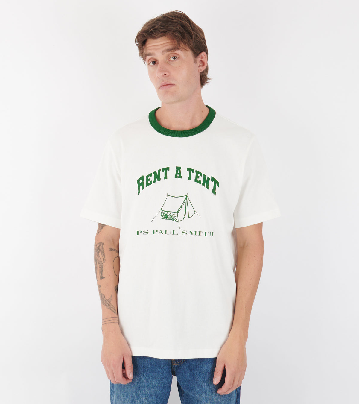 Rent A Tent Mens Regular Fit T-Shirt White
