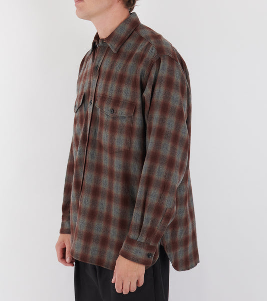 Alpaca Wool 2Pockets Shirt Grey
