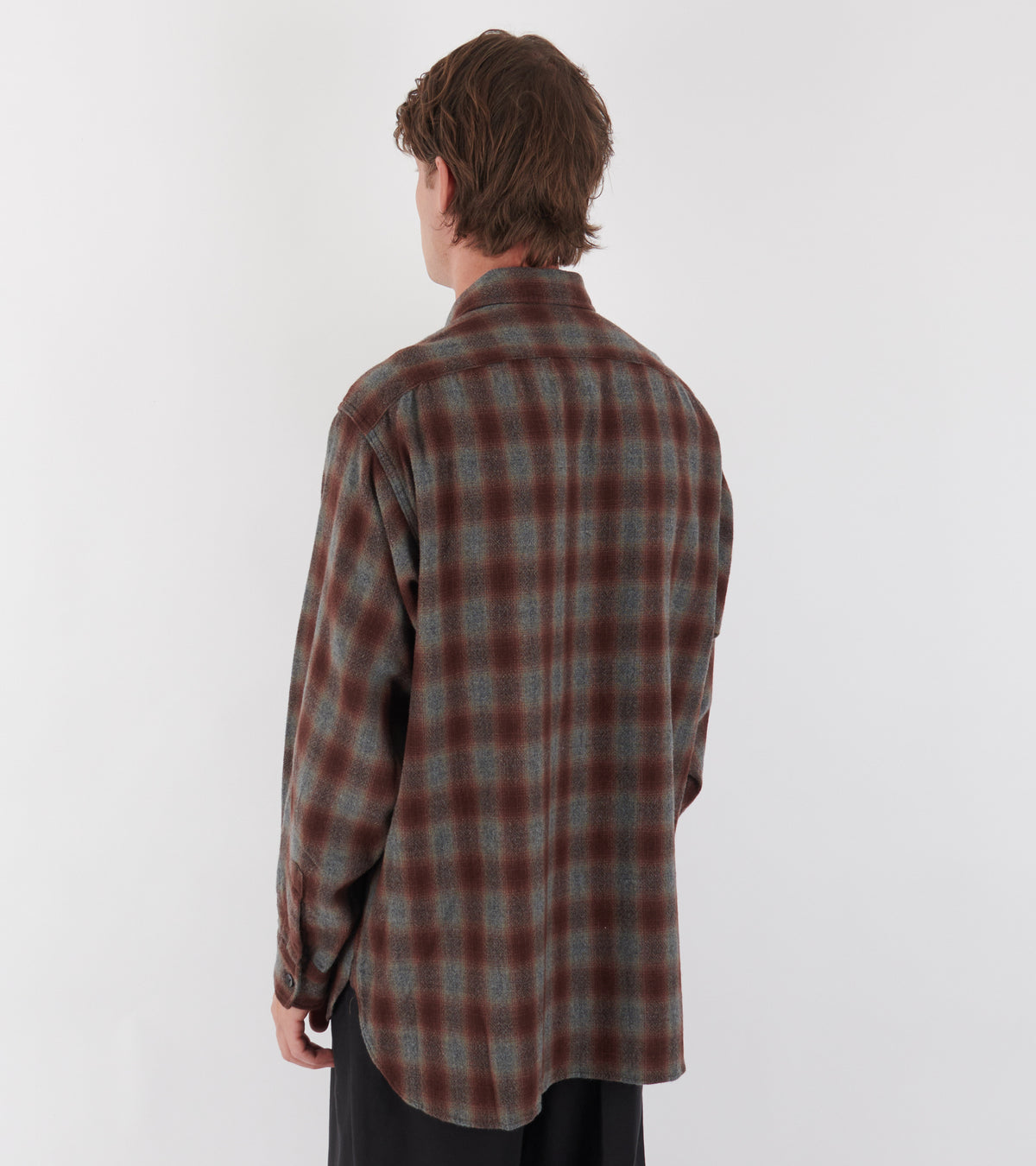 Alpaca Wool 2-Pocket Shirt Grey