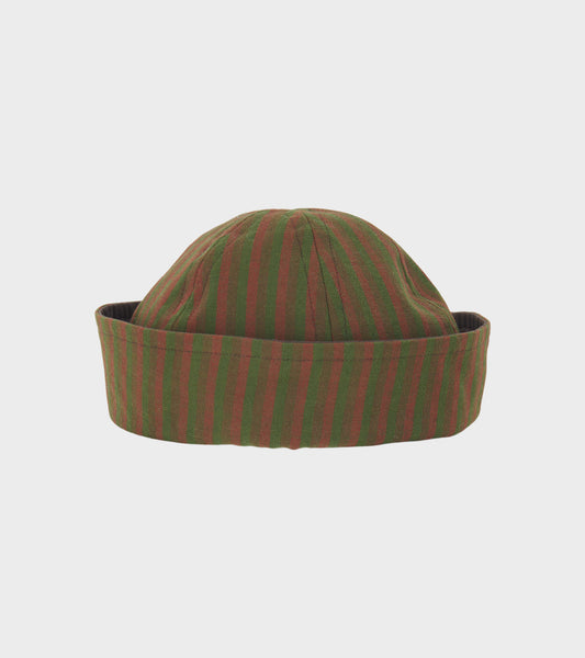 Sui Sui Hat Green Stripes