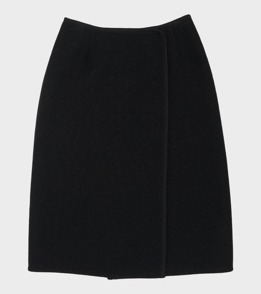 Walker Wrap Skirt Black Felted