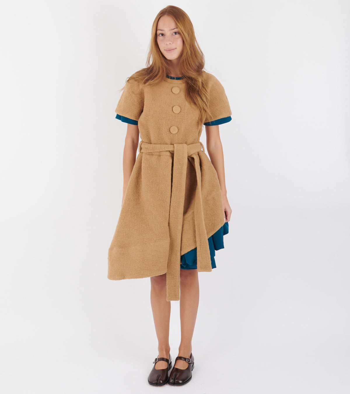 Diana Dress Turquoise/Brown