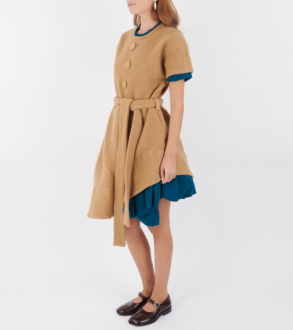 Diana Dress Turquoise/Brown