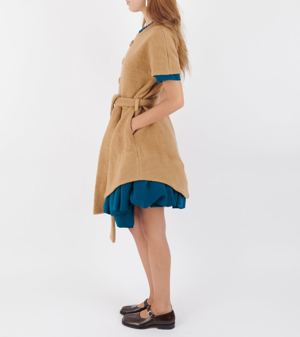 Diana Dress Turquoise/Brown