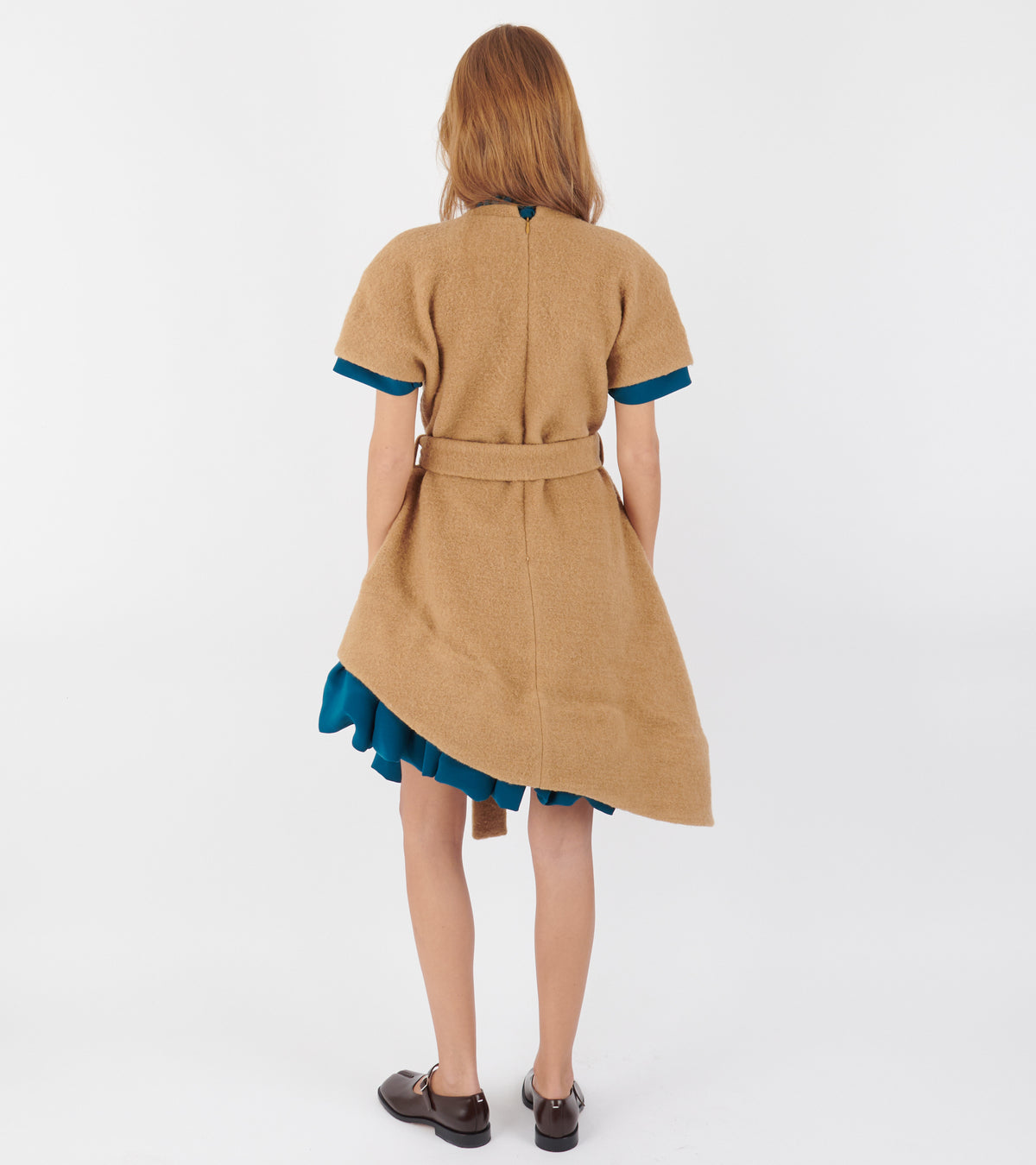 Diana Dress Turquoise/Brown