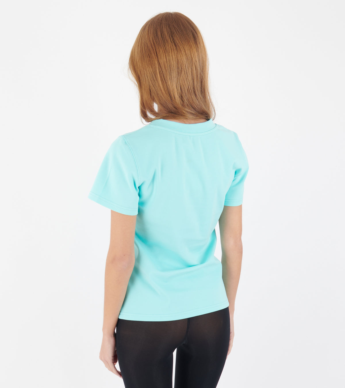 Vera's Neck Tee Shirt Turquoise