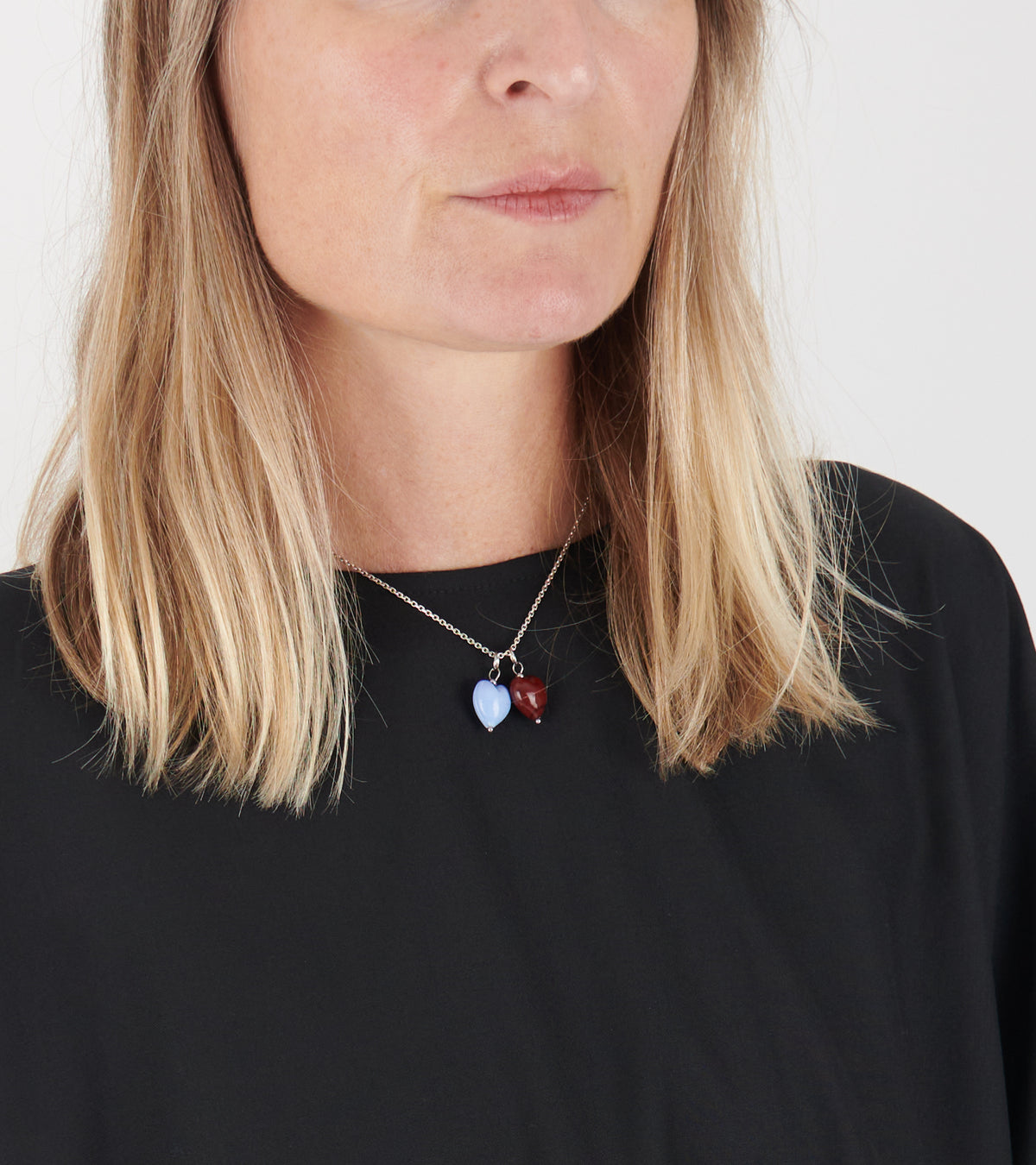 Uma Pendant Red Jasper Silver