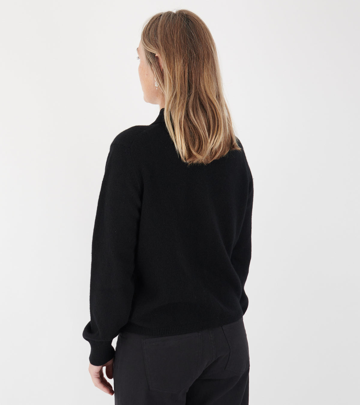 Cora Collared Cardigan Black
