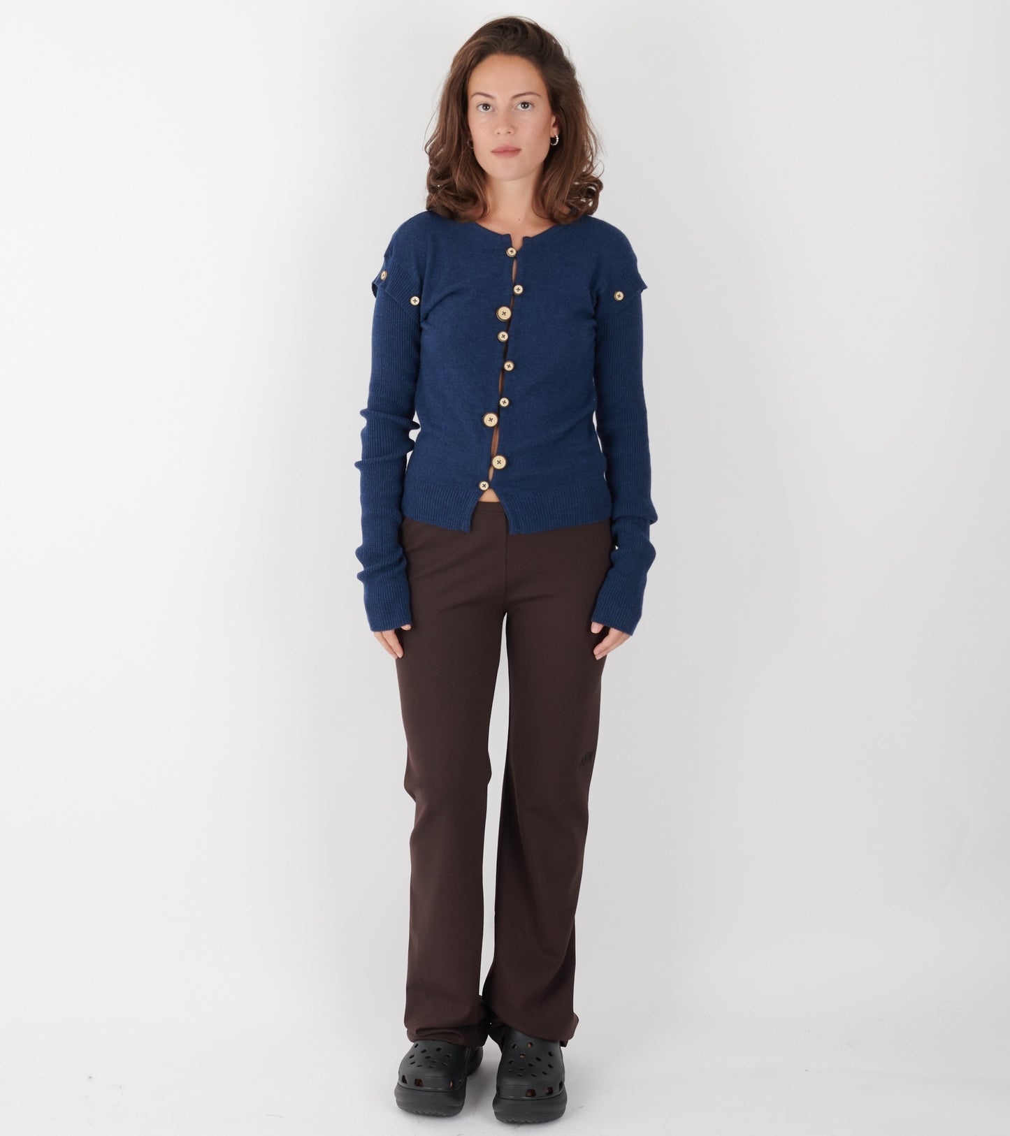 Caroline Cardigan Navy Blue Melange