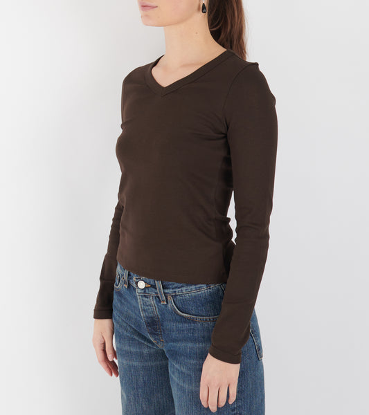 Jill Longsleeve Dark Brown