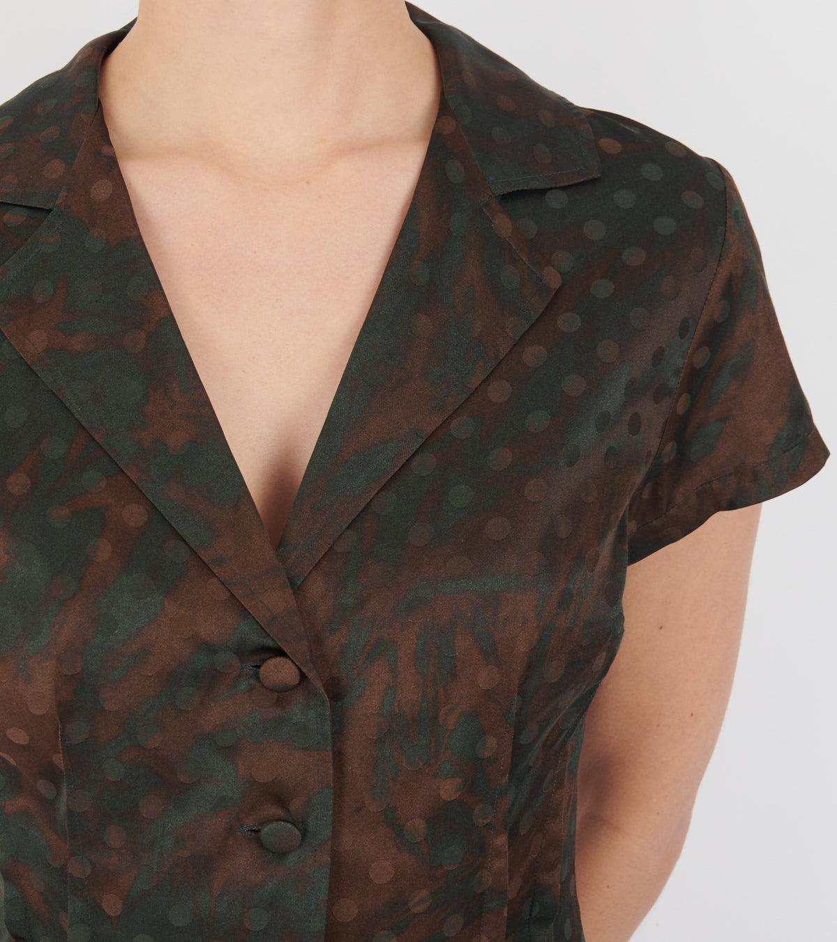 Dot Mimi Shirt Brown