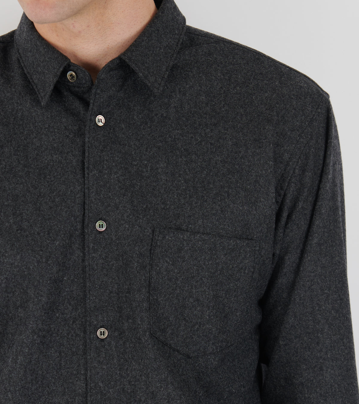 Grey Wool Shirt