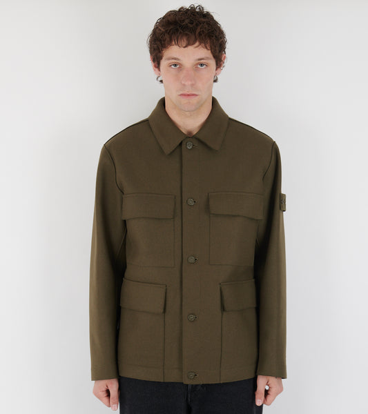 Wool Jacket Ghost Olive Green