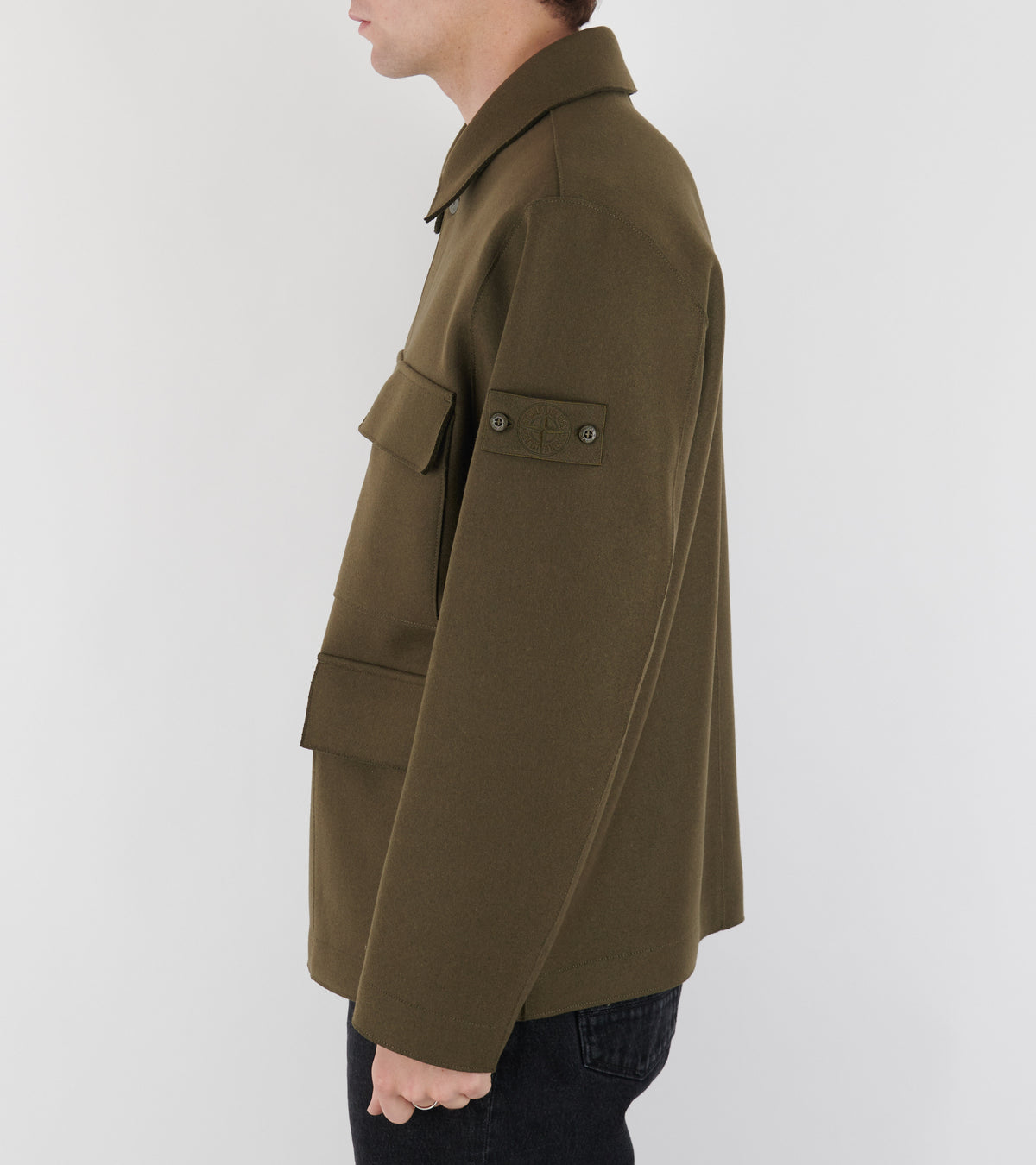 Wool Jacket Ghost Olive Green