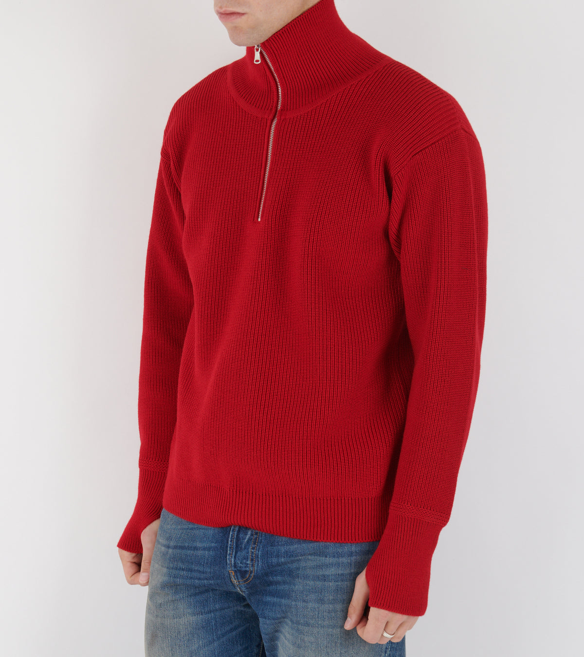Sailor Half Zip Red
