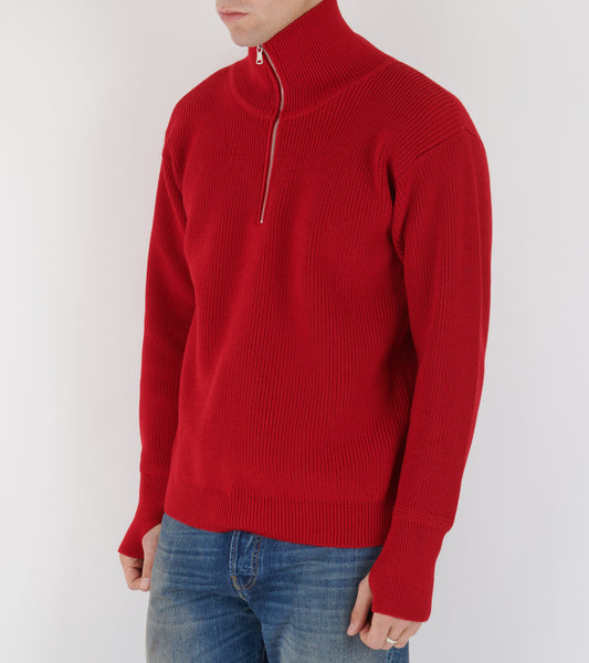Sailor Half Zip Red