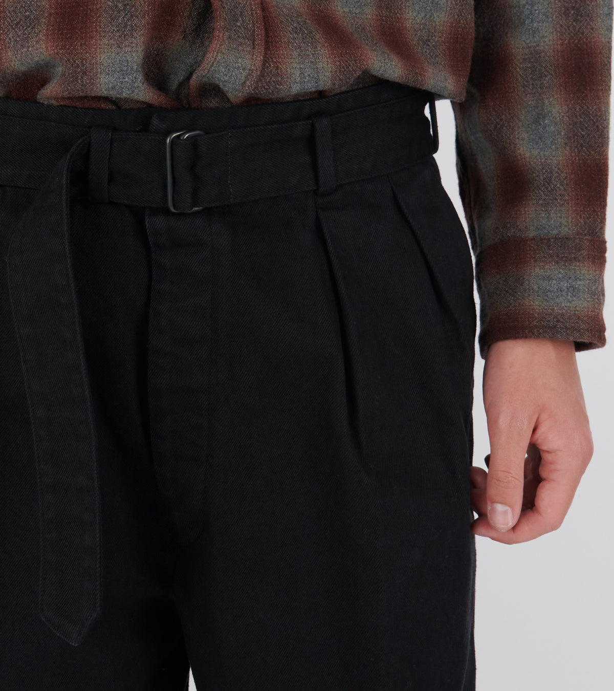 Dyed Denim Riviera Pants Black