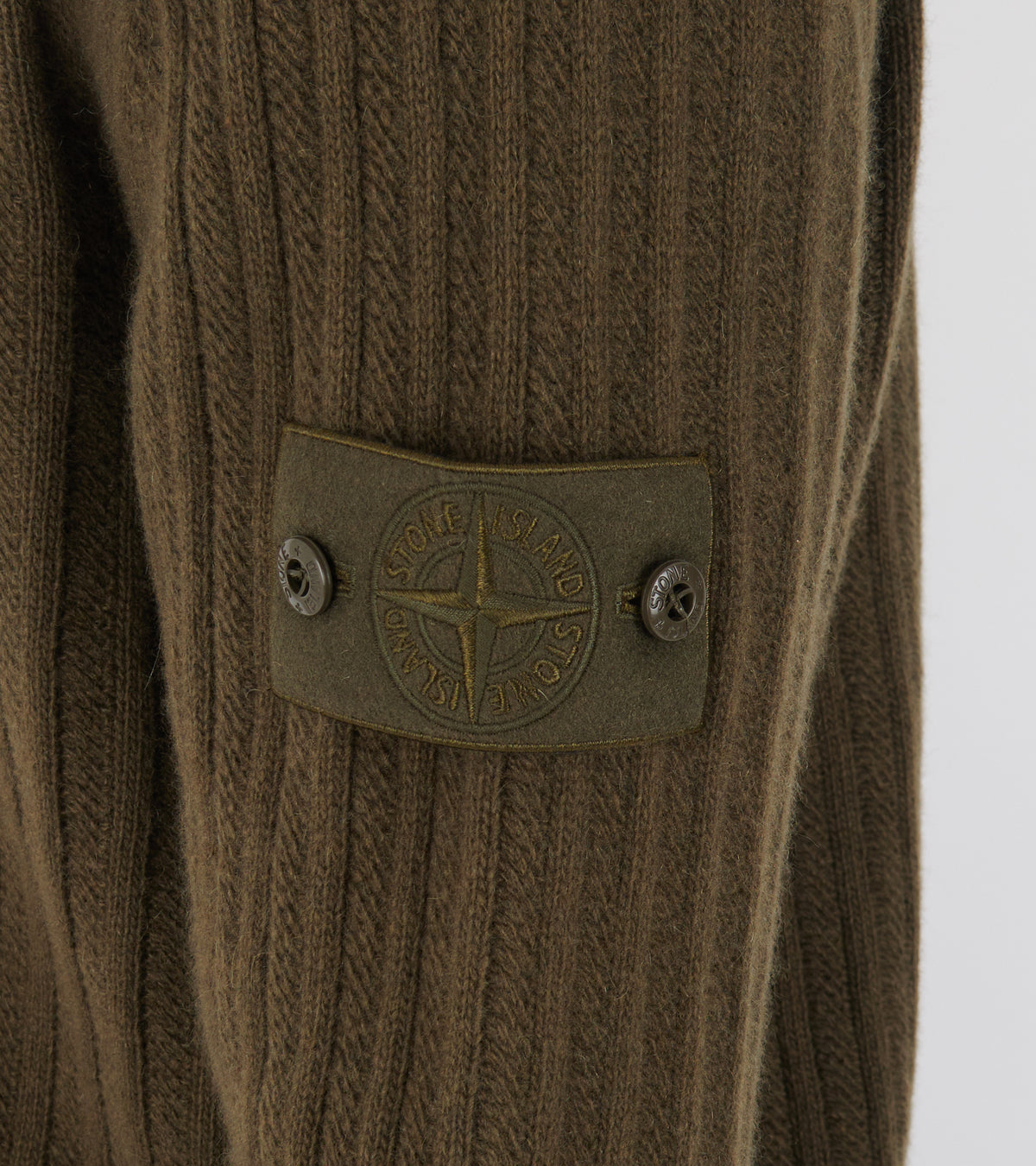 Wool Cashmere Ghost Knit Olive Green