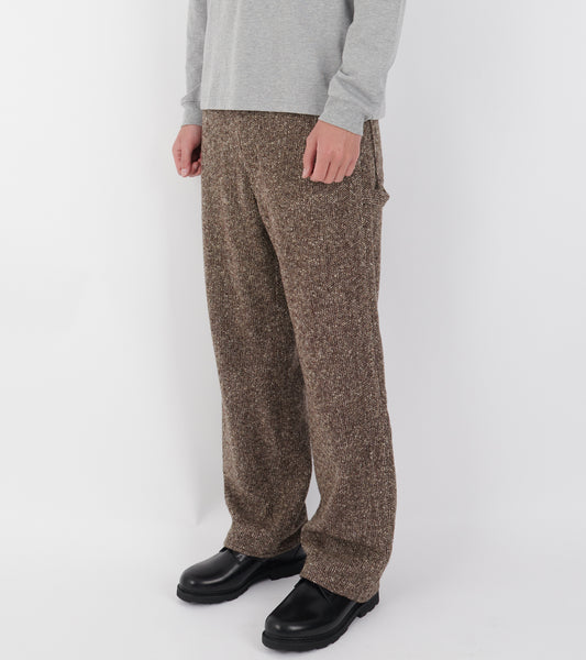 Homespun Tweed Painter Pants Mix Brown